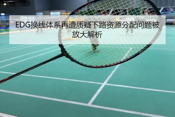 EDG换线体系再遭质疑下路资源分配问题被放大解析